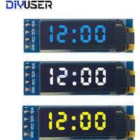 0.91 inch OLED Module White/Blue OLED 128X32 OLED LCD LED Display Module 0.91" IIC Communicate For ROHS Certification