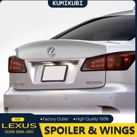 For Lexus IS Series IS250 IS300 IS350 Spoiler 2006-2011 ABS Plastic Unpainted Primer Color Exterior Rear Wing Spoiler WALD Style