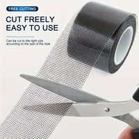 Strong adhesive fiberglass mesh repair tape - waterproof mosquito net and fabric patch, easy to use