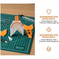 1Pcs Portable Radius Measuring Tool with Scale Corner Radius Gauge Measuring Instrument