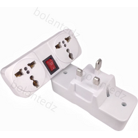 Universal EU UK US Extension Socket 2 Way Wall Power Outlet European American Plug Adapter Socket Converter With Switch 6A 250V