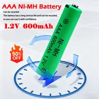 AAA Rechargeable Batteries 1.2V 600mAh NI-MH BATTERY, Long Lasting for Flashlight Remote Control ,RC Toy, Mouse, Electronic Toys
