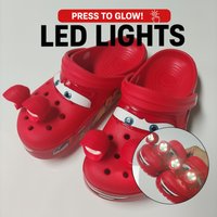 Klapki z motywami z kreskówek z LED-owymi ozdobami, świecące w ciemności, buty ogrodowe, letnie sandały plażowe, lekkie wsuwane chodaki.