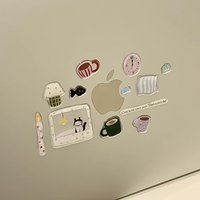 1pc Cute Cartoon Jelly Nail Stickers - Korean Style Ins-Inspired Illustration, Self-Adhesive Vinyl Decals with Flat Finish