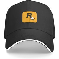 rockstargames logo Classic Baseball Cap Bobble Hat Kids Hat Ball Cap Sports Cap Men Hats Women's