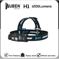 WUBEN H1 Headlamp Rechargeable High-Powerful Headlight 1200Lumens P8 LED With 2600mAH Battery Lightweight For Runing Fishing