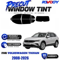RAVOOY Precut Window Tint, Reusable Removable EPU Film, Custom Fit for Vw Tiguan 2008-2026, UV Heat Protection