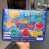 8pcs Maltose Squishy Pinch Suit Slow Rebound Soft Pressure Ball Decompression Office Home Decoration Perfect Adults Funny Gifts