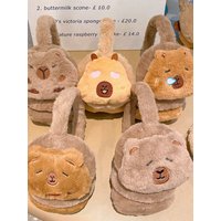 New Capybara Ear Warm Earmuffs Cartoon Plush Ear Cover Warmth Windproof Soft Winter Earflaps Kids