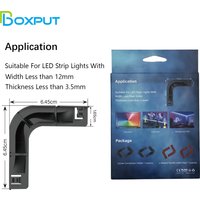 4PCS L Shape LED Strip CornerSolderless Gapless Mounting Holder Adapter Compatible With SMD 5050 LED Light Strip Accessories