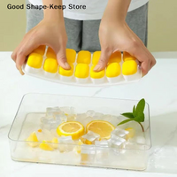 daily1Pcs Silicone Square Molds 14 Cube Easy Release Tray Mold With Lid Summer Kitchen Bar DIY Iced Cocktail Freeze Tool