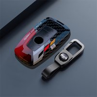 for BMW 1 3 5 7 Series X1 X3 X4 X5 X6 F10 F20 F30 F34 F25 F31 M3 M4 E34 Remote Car Key Case Cover Holder Keychain