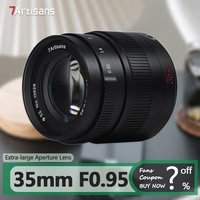 7artisans APS-C 35mm F0.95 Extra-large Aperture Portrait Camera Lens with E Nikon Z XF Canon EOS-M RF M43 Mount