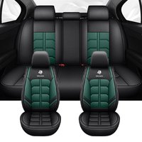 Car Seat Cover For Peugeot 207 206 2008 308 407 307 Sw Cc 205 107 208 Black Universal Waterproof 100% Leather Auto Accessories
