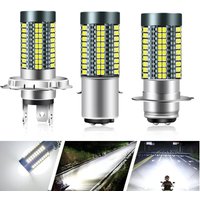 1Pcs Motorcycles Headlight Spotlights H4 BA20D 12-24V LED Moto Led Bulbs White Super Bright Autobike Fog Lamp Scooter Accessorie