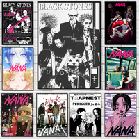 Anime N-NANA Shoujo Manga Poster Waterproof Wall Art High Quality Print Movie Posters For Living Bedroom Retro Room Decor Gif