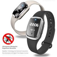 Ultrasonic Mosquito Repellent Adjustable Bracelet Anti-mosquito USB Charging Anti-mosquito Silicone Wristband For Children Adult