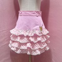 Summer New Slim Waist Multilayer Original Mini Skirt Japanese Cartoon Mp Cute Daughter Clothing Sweet Girl Cotton Y2k Skirt