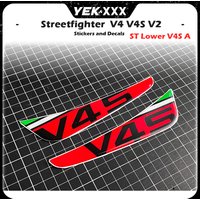 For Ducati Streetfighter V4 V4S New Italian Three-color 3D Stickers Flags Italian 3D Case Sticker Decal