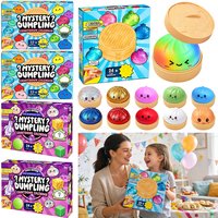 Mix Style Mystery Dumpling Squishy Advent Calendar Box 24 day Countdown Blind Box Xmas Gift Fidget Toy Dumpling Slow Rebound Toy