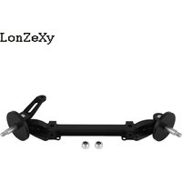 Black High Quality Metal Front Axle Steering Rod Link Pole for 1/14 Tamiya RC Tractor Truck Car