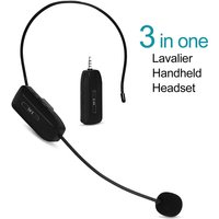 Wireless Microphone Headset Wireless Headset & Handheld 2 in 1 Mic 2.4G Headworn Microphones Wireless