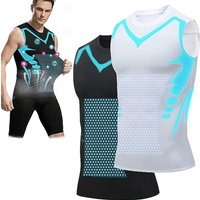 New Breathable Ionic Shaping Vest Sleeveless Shaping Cycling Fast Dry Vest Comfortable Fitness Top Fitness