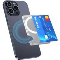 Magnetic Clear Wallet Card Holder For Magsafe Case For iPhone 17 16 15 14 13 12 11 For Samsung S24 Ultra Magnet Card Slots Cover