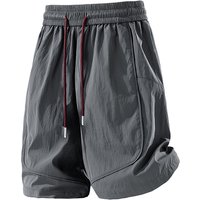 2026 Summer Man Short Pants UPF 100+ Sun Protection Ice Silk Cargo Shorts Quick Dry Loose Casual Five-Point Pants