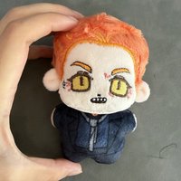 Cute 10cm Good TV Series Omens Plushie Cosplay Aziraphale Crowley Plush Toys Cartoon Anime Crowley Doll Keychain Pendants Gifts