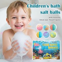 1/2Set Kids Bath Bombs Natural Mega Bubbles Surprise Ocean Toys Gift Set Skin Friendly Bathing Kit for Boys and Girls 6Pcs/Set