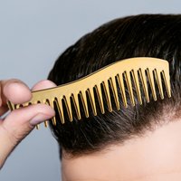 2Pcs Electroplated Wide Tooth Comb Set Unisex Hair Styling Detangling Tool for Wet Curly Hair Travel Barber Professional