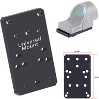 Tactical Metal Universal Mount Mini Red Dot Sight Base M3 Screw Kit M3 8/10/12mm Compatible Adapter For 17 19