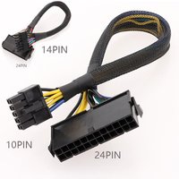 24pin to 10pin Cable for Lenovo Motherboard Convert Cable 14pin to 24pin Cord Adapter 20cm Female to Male ATX Extension Wire