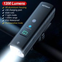 CYCLAMI 1200 2000 Lumen Bicycle Light Headlight Bike Front Lamp USB Rechargeable 4500mAh Bicycle Lamp IPX6 Waterproof Headlight