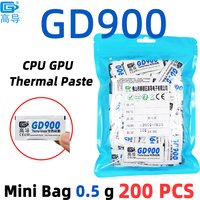 GD900 Thermal Conductive Grease Paste Plaster Heat Sink Compound Net Weight 0.5 Gram Grey for CPU Cooling GPU PS5 Game MB05