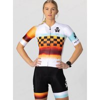 AliExpress NONE Women cycling Outdoor sports jersey bib shorts 9D set Short Sleeve Road bicycle breathable suit roupa Ciclismo
