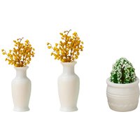 Realistic Miniature Vase Model,Scenery Building Material,Micro Landscape Craft Terrarium for Bonsai Dollhouse Decoration