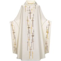 Movie Priest Celebrant Chasuble Catholic Church Father Cosplay Costume Mass Vestments Trurtleneck Loose Cloak Baggy Sleeve Robe