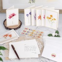 6/12 Pack Blank Greet Cards, Elegant Gold Foil Blank Note Cards with Envelopes, Blank Greeting Cards, Perfect For All Occasions