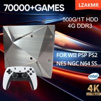 P88 Retro Game Console 500G/1T HDD 70000+ Games Dual System Win11 & Batocera Plug and Play for Wii PS2 DC PSP NGC TV Gaming Gift