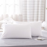 Pair of Luxurious Solid Color Pillowcase Comfortably Soft and Hypoallergenic Pillow Cover for Good Night's Sleep Black Grey Pink