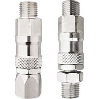 2 Pieces of 1/ 4inch 360-Degree Swivel Joints for Airless Paint Sprayers, Stainless Steel Swivel Joints for Airless High-Pressure Spray Guns and Hose Swivel Joints