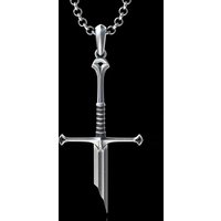 New Broken Sword Broken Sword Necklace Metal Retro Style Punk Sword Pendant Necklace Punk Sword Necklace Man