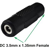 12V 3.5mm x 1.35mm DC Power Connector Adapter Female to Female Power Jack Socket for Led Strip CCTV Security Camera Cable Wire