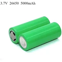 3.7V 5000mAh 26650 Rechargeable Battery for Flashlight Power Bank Electric Vehicle Original High Quality Lithium Ion Batteries