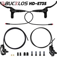 AliExpress BUCKLOS HD-E735 E-Bike Hydraulic Brake 1150mm 1950mm 4-Piston Power Off Hydraulic Brake for Ebike Scooter MTB Bicycle Parts