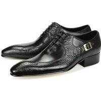 Chaussures en cuir faites à la main pour hommes, chaussures d'affaires décontractées, chaussures brogue sculptées britanniques, costume de banquet, haut de gamme, mode de luxe formelle