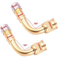 1/2Pcs Motorcycle 90 135 Degree Angle Bent Valve Adaptor Tyre Tube Valve Extension Adapter for Truck Car Moto Bike