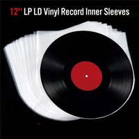 15/50 pcs 12-inch record sleeves LP LD record black vinyl record sleeves inner sleeves plastic transparent protective cover
